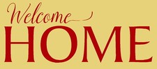 REUSABLE STENCIL ITEM 9229 O 6"x12" WELCOME HOME -Mylar Stencils