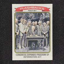 2023 Topps Heritage News Flashbacks Congress Expands Freedom Of Information Act