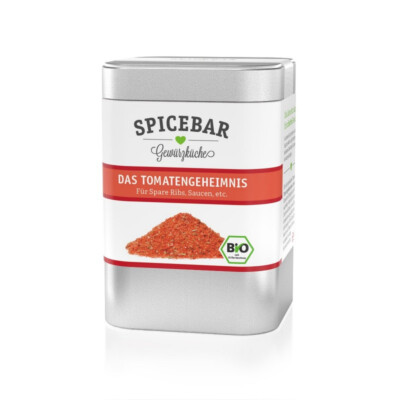 90g Das Tomatengeheimnis, bio, herzhaft-fruchtig,für Spareribs & Saucen Spicebar