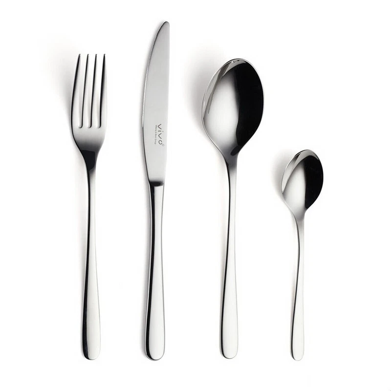 Set Posate 24 Pezzi da Tavola per 6 Persone VILLEROY e BOCH in Acciaio Inox