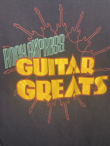 Maglietta VINTAGE Paul Stanley Rock Express Guitar Greats KISS 2 LATI usata XL - Foto 5 di 5