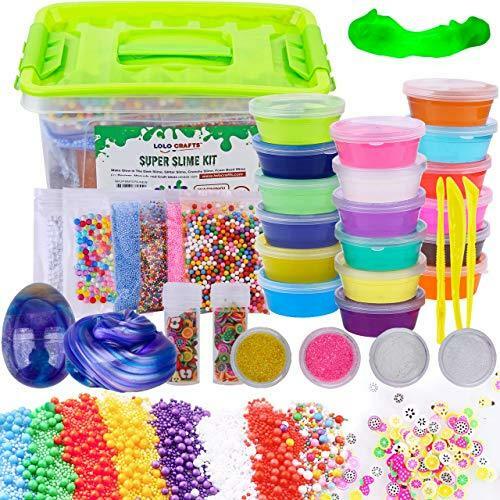 Kit de slime à faire soi-même fournitures enfants - kits de fabrication de slimes prêtes artisanat pour filles garçons chil - Photo 1 sur 7