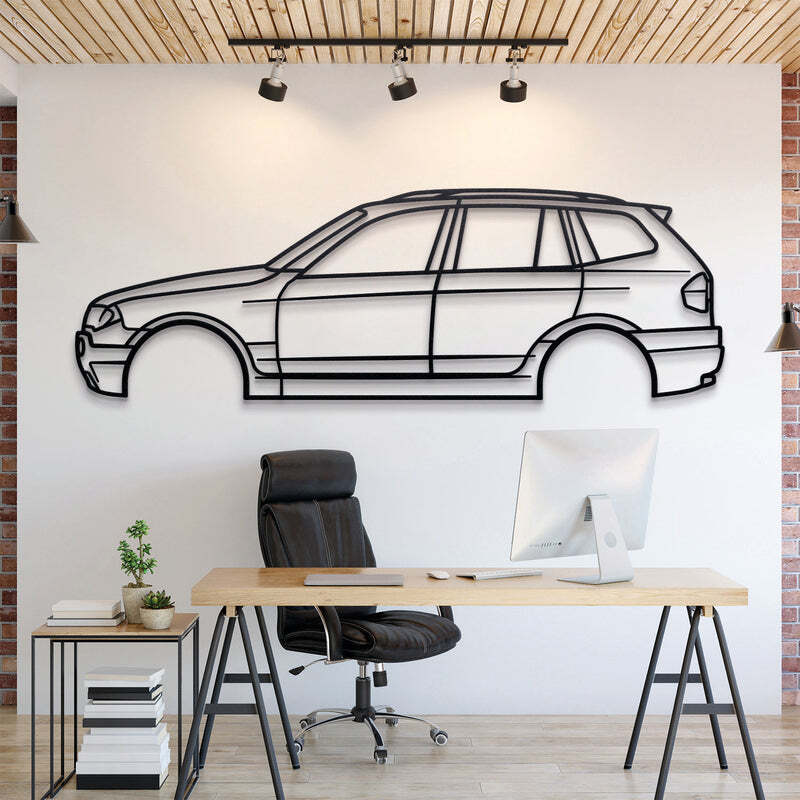 3D Acrylic Metal Car Poster USA 2004 BMW X3 E83 1st Gen Wall Art