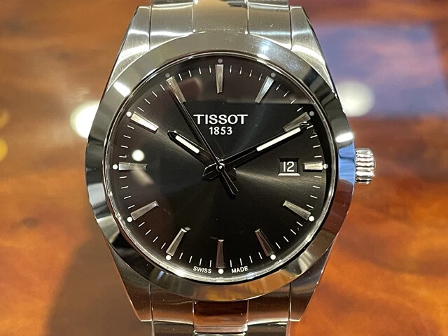 tissot gentleman quartz black