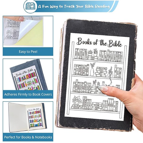 58 PCs Bibel Reading Tracker Lesezeichen Aufkleber für alte und neue Testame _r1 - Photo 8/13