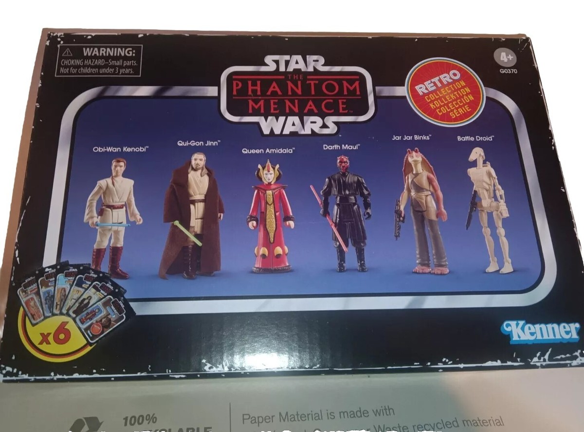 STAR WARS Retro Collection 6 Figures NIB 25th Anniversary Phantom