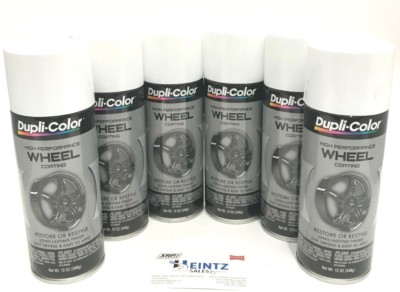 Duplicolor HWP100(6pack) High Performance WHITE Wheel & Rim Coating/Paint 11oz.