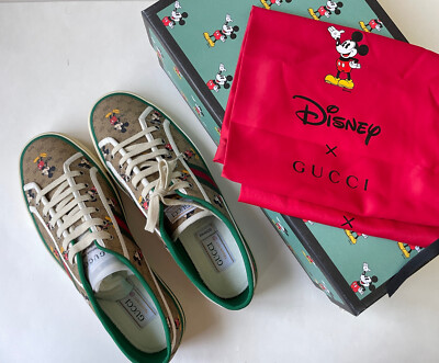 Gucci x Disney Tennis 1977 Mickey Mouse GG Supreme Monogram Sneakers G8 size 8 GUCCI x Disney Tennis 1977 Mickey Mouse GG Supreme Sneakers  main image 4