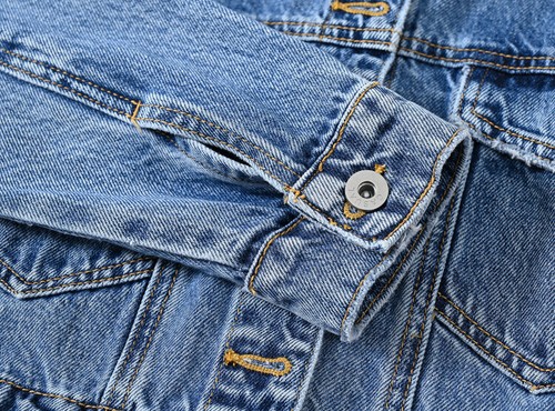 New Womens Street Jeans Lapel Jacket Regular Denim Cropped Coat - Picture 6 of 26