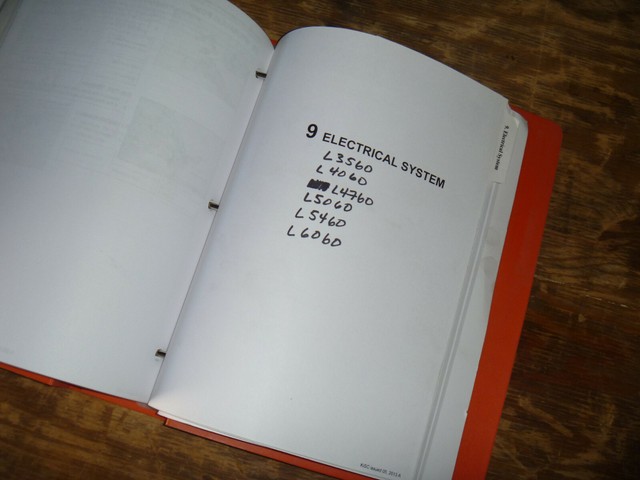 Kubota L5060 L5460 L6060 Tractor Electrical Wiring Diagram Manual | eBay