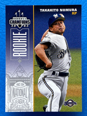 その他 TAXID Milwaukee Champion 74 Takahito Nomura 2003 Donruss Champions #152 Milwaukee Brewers | eBay