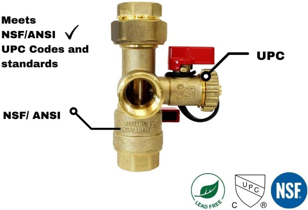 Tankless Water Heater Isolation Valves Tankless Water Heater Flush Kit