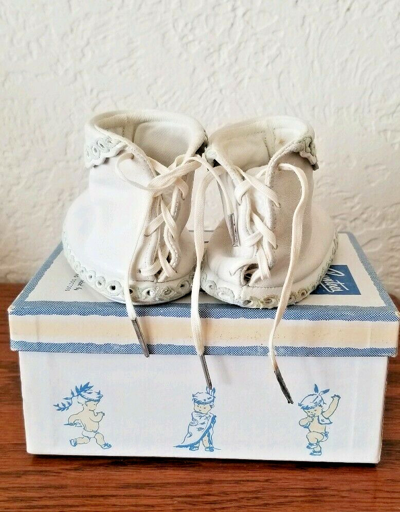Vintage Buntees Hand Crafted Leather Baby Moccasins 4C Box/Papers | eBay