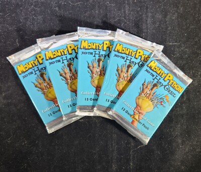Monty Python and the Holy Grail Game Cards - Lot of 5 Sealed Booster Pack - 1996