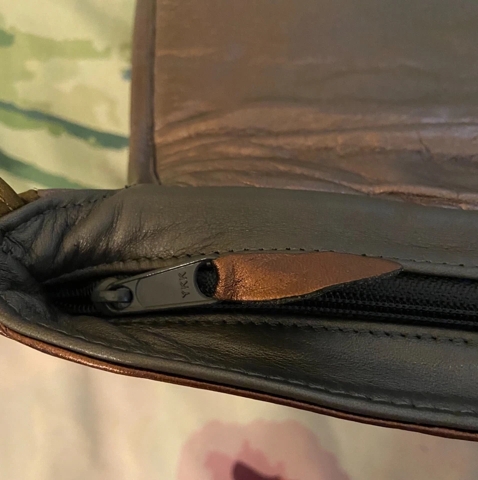 Cartera/cartera grande Paul Joseph vintage de cuero genuino con estampado de animales Foto 4 de 4