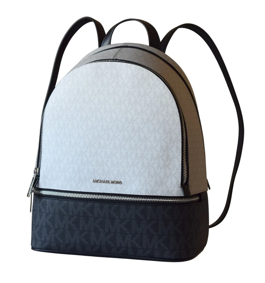 Michael Kors Damen Rucksack Tasche RHEA MD ZIP BACKPACK optic white multi - Bild 4 von 4