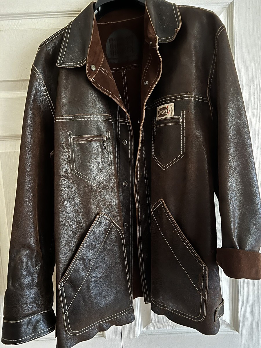 早い者勝ち 希少 レア DIESEL Suede Leather Jacket Diesel Vintage Suede Leather Jacket / Size M - Etsy