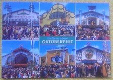 Ansichtskarte  München-Oktoberfest- Mehrbildkarte Bierzelte  (18-25Bay)