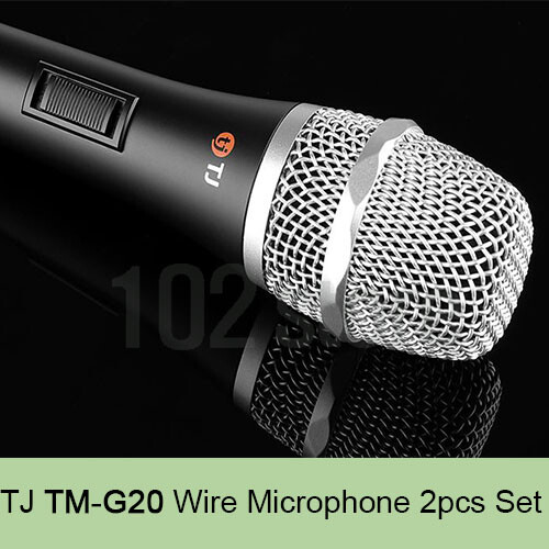 TJ Taijin Media Wire Microphone TM-G20 2pcs Set with Cable for