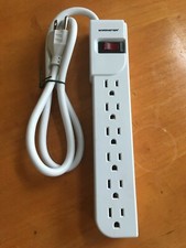 Monster Power Essentials White Surge Protector for HDTV, Game, Office - 6 Outlet