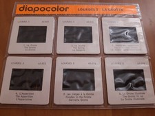 6 Vintage Lourdes Slides in Original Case.