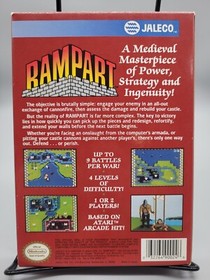 RAMPART NINTENDO SYSTEM NES COMPLETE VIDEO GAME BOX MANUAL CIB 1991 JALECO 