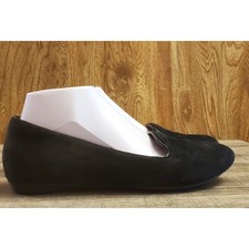 Clarks Bendables Leather Flat Shoes Women's Size 8 Black