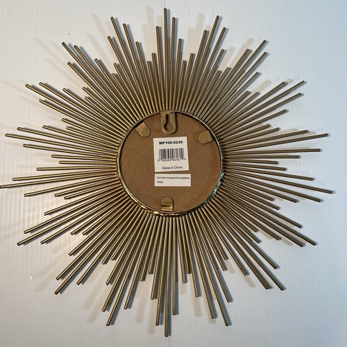 Atomic Gold Burst Sunburst Starburst Spiegel Wandbild 14" brüniertes Eisen - Bild 9 von 11