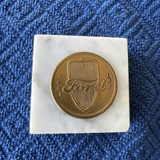 1903-1933 Ford V8 Motor 30 Years Of Progress Bronze Front Grill Coin Paperweight 1903-1933 Ford V8 Motor 30 Years Of Progress Bronze Front Grill Coin Paperweight