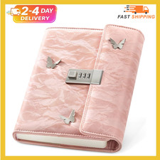 Lock Diary for Women Journal with Lock A5 Refillable with 3-Digit Combination...