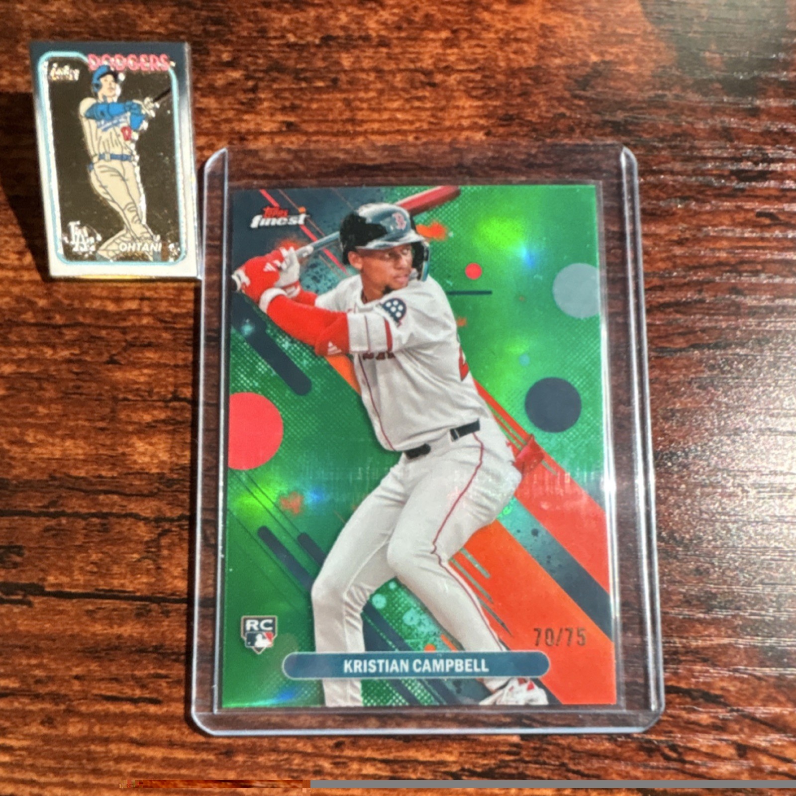 Topps Finest 2025 Kristian Campbell Rookie /75 Green #98