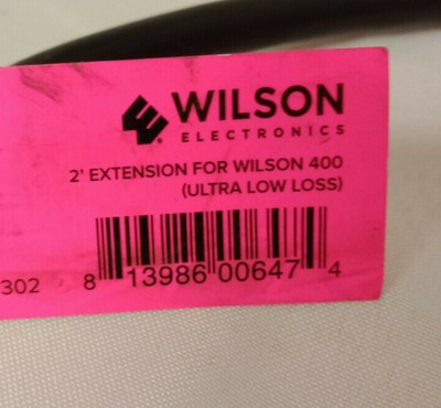 COAXIAL /CABLE/Wilson Electronics/ 952302 /Ultralow-Loss / 2ft
