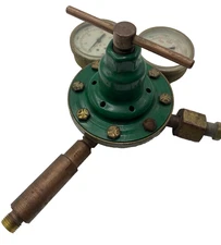 SMITH H1510A-540 OXYGEN & ACETYLENE COMPRESSED GAS PRESSURE REGULATOR W/ GAUGE