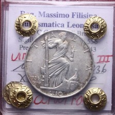 NL* VEIII Italia 10 LIRE ARGENTO IMPERO 1936 XIV QFDC/FDC Perizia Filisina  M