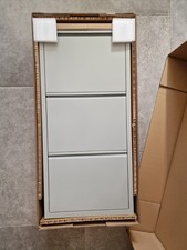 John Lewis ausklappbares 3-stufiges Schuhregal, grau