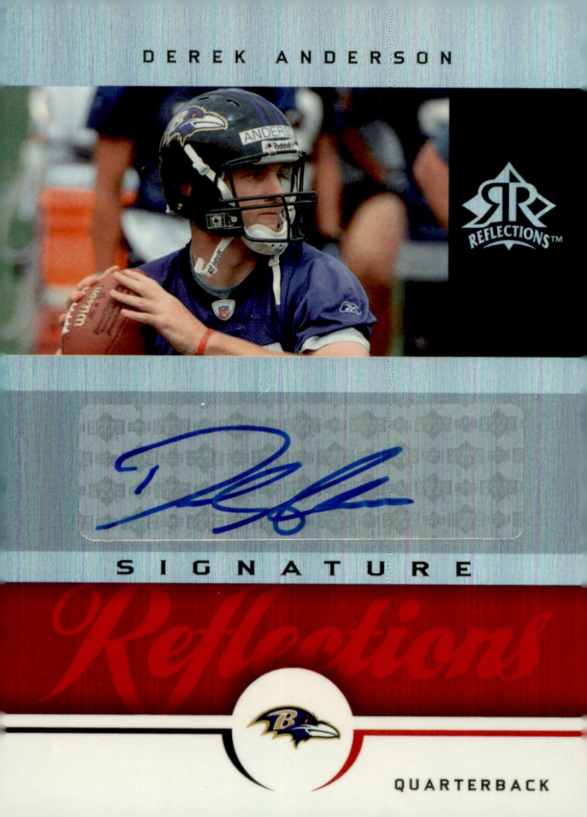 Derek Anderson Upper Deck Reflections Signature Reflections #SRDA Red