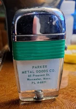 Vintage VU Scripto Lighter from PARKER METAL GOODS CO. WORCESTER MA Never Fired.