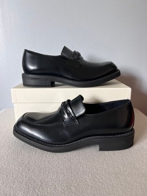 Our Legacy Nakano Loafers - Size 40 - Glazed Black Leather - NEW