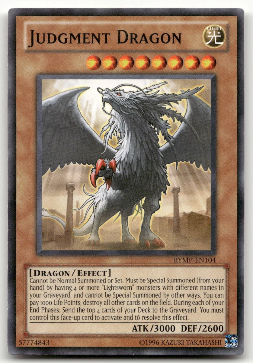 Judgment Dragon Yu-Gi-Oh! TCG Individual Trading Card Games for