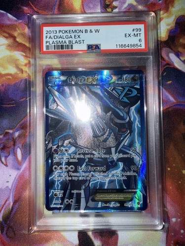 DIALGA EX 2013 Pokemon #99/101 PSA 6 EX-MINT Plasma Blast FULL ART