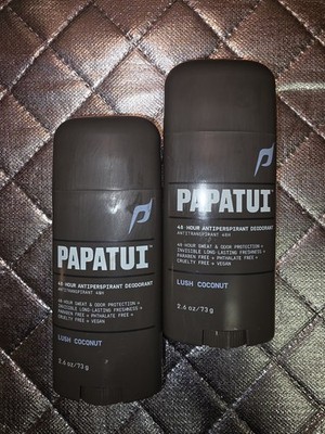 Papatui Lush Coconut Antiperspirant Deodorant 2.6 Oz Lot Of 2
