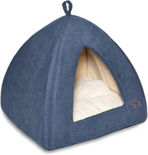Pet Tent-Soft Bed for Dog and Cat by - Navy, 19" X 19" X H:19"