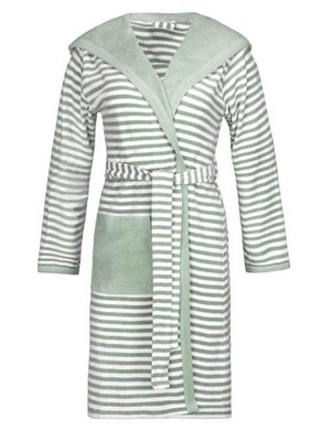 Esprit STRIPED HOODY 05232 Damen Bademantel Kapuze Gr. XS-XL 32/34-48/50 Green