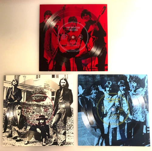 Beatles 1982, Red, White and Blue 3 Flexi Discs / Sam Goody 7" 33rpm / NM+