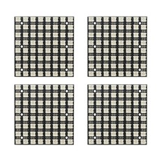 5050 RGB LED Panel For 8x8 with For WS2812B Built-in for Arduino 5V 4-unit Set