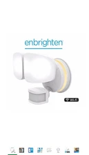 enbrighten Dual-Head 210 Smart LED White 2500 Lumen Outdoor Security Flood Light