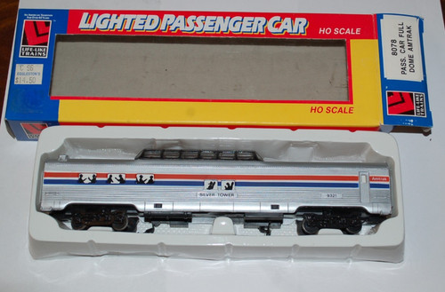 Coche domo completo de pasajeros iluminado LIFE-LIKE HO.  AMTRAK.  Nuevo en caja. #8078 | Zustand: New