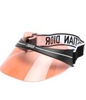 Dior J'ADIOR Women's Visor Black/Orange Logo Band Adjustable One Size — photo 1