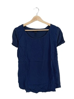 MANGO Shirt basique Dames Haut T EU 40 bleu style décontracté - Photo 1/4