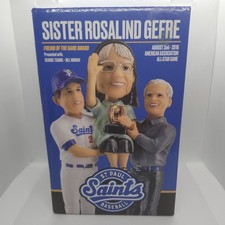 St Paul Saints Sister Rosalind Gefre Bobblehead Rare MILB Twins Bill Murray